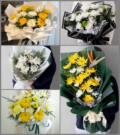 河北沧州泊头市四营乡白事花束代送